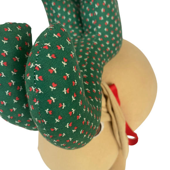 Rare Hugachum Christmas Reindeer Huggable Vintage Stuffed Doll Plush 1980s READ - Picture 6 of 8